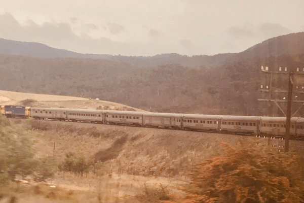 Indian Pacific through Blue Mountains