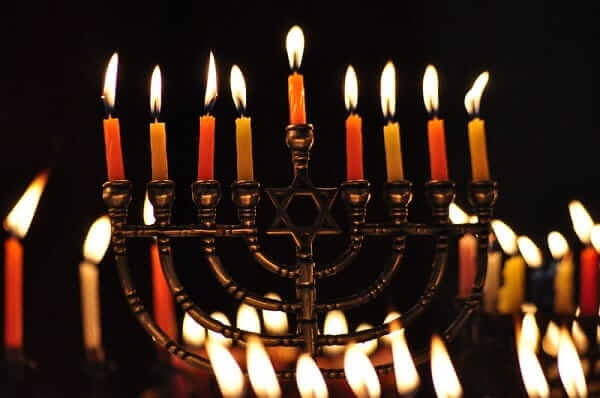 lighting menorah for hanukkah