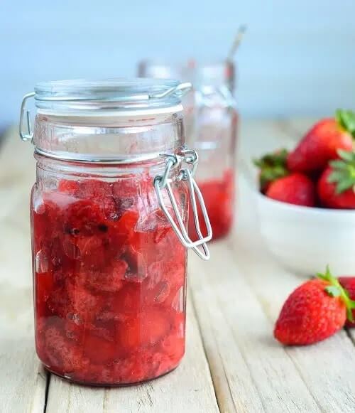 Strawberry jam or pickle
