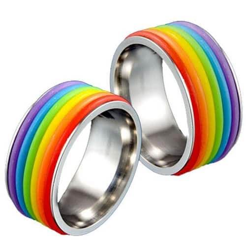 rainbow rings.Indian Link