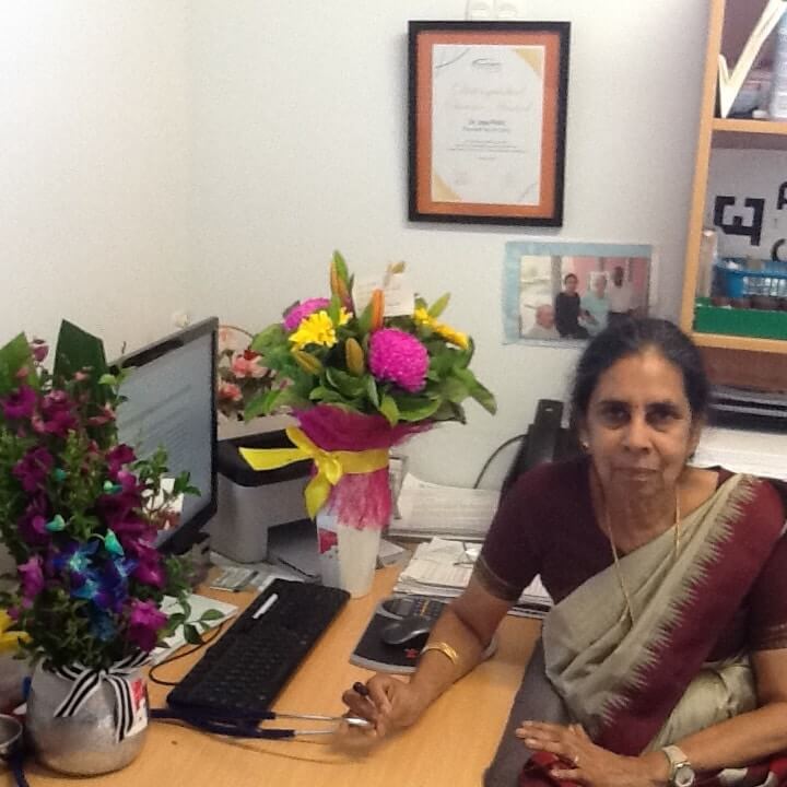Dr Jaya Pathi at work