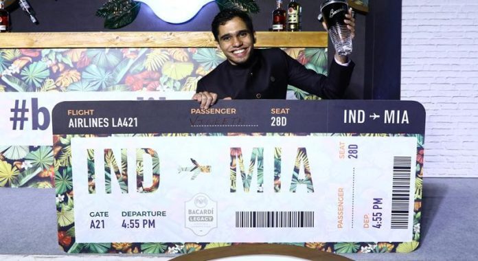 Says Vineeth Krishnan who won the Bacardi Legacy Cocktail Competition 2020 India