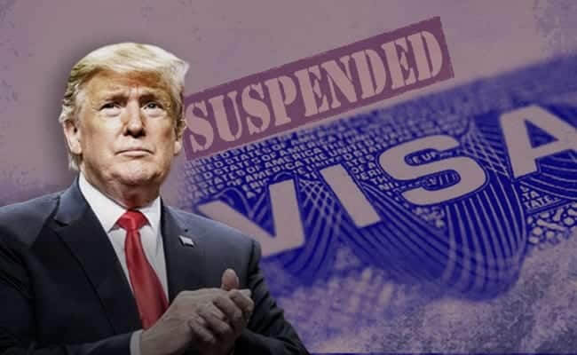 donald trump suspended visas
