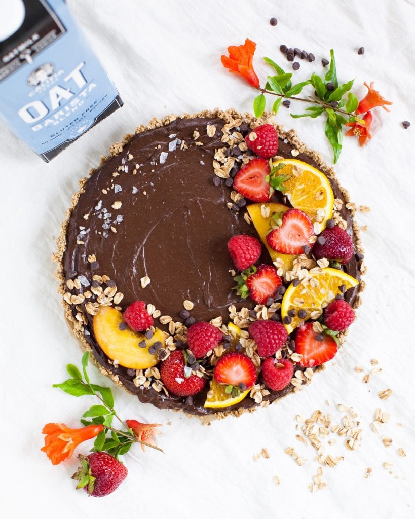 oat choco tart