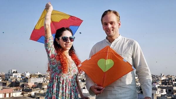 Karl rock and his wife, Manisha