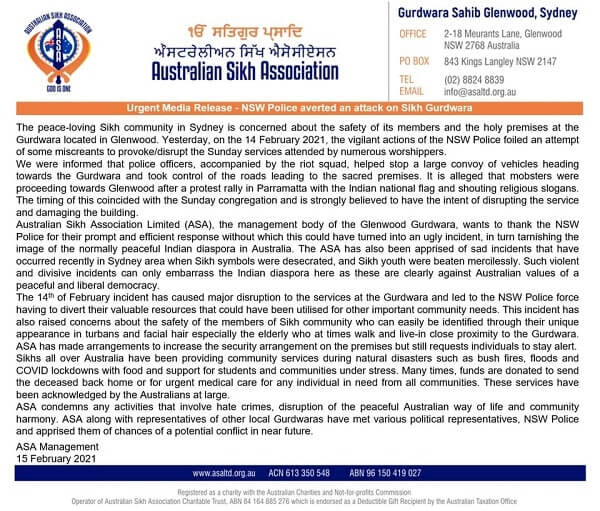 australian sikh association
