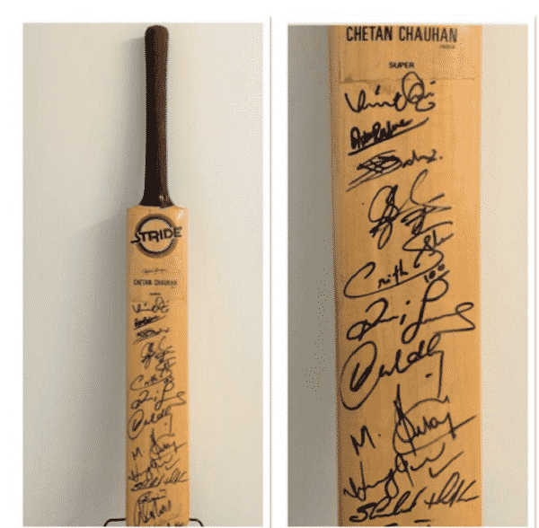 chetan chauhan cricket bat