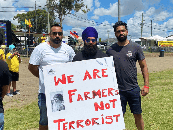 farmers not terrorists, farmers sydney protest blacktown sikh community
