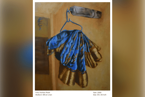 Dipali Deshpande's sari paintings