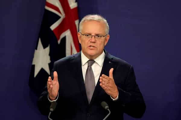 Australian PM Scott Morrison announced travel restrictions and COVID aid for India.