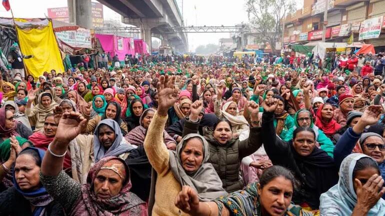 Women have been key players in the Indian farmers' strike. 