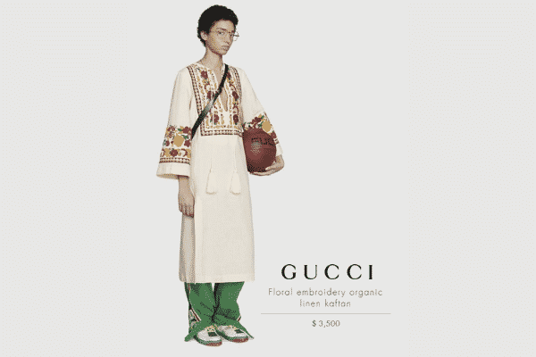 The Gucci kaftan.