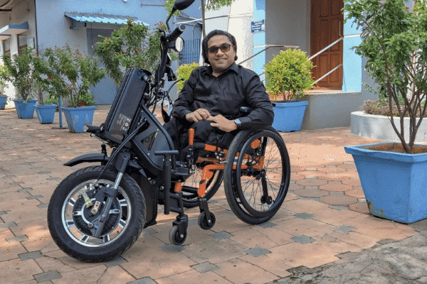 IIT-M's motorised wheelchair.