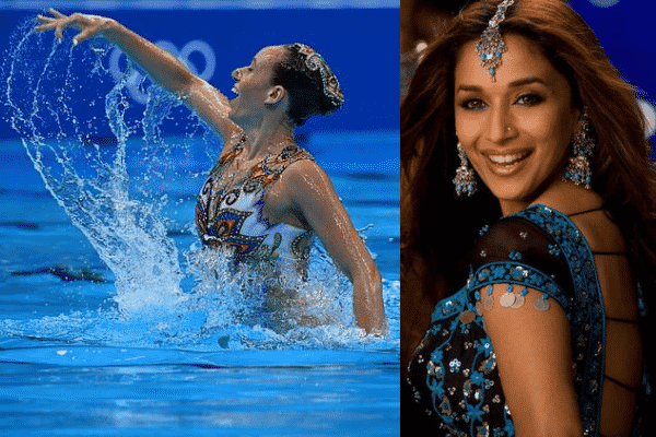 Madhuri Dixit's 'Aaja Nachle' swim performance by Israeli athletes