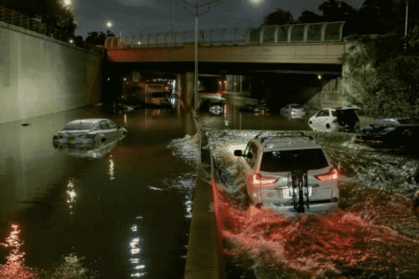 New York City Hurricane Ida flooding creating havoc on the roads. Source: Twitter