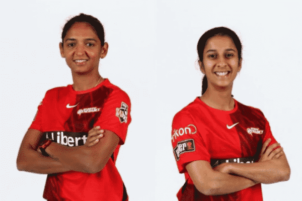 Harmanpreet Kaur and Jemimah Rodrigues ready to represent Melbourne Renegades for the upcoming season. Source: Twitter