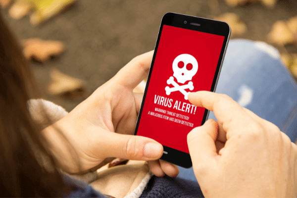 Virus detection on mobile phone