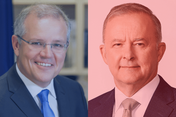 scott morrison and anthony albanese