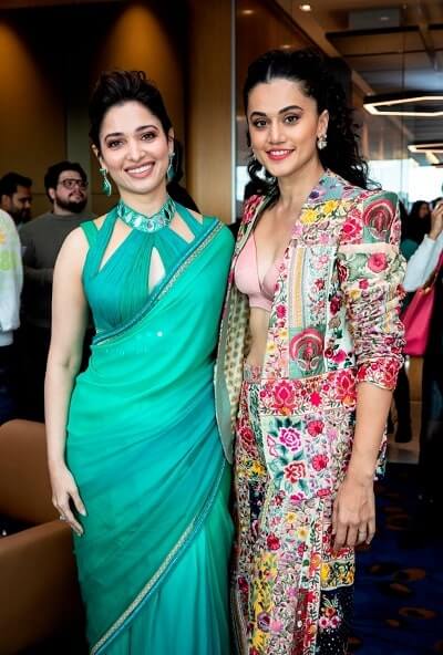 Tamannaah Bhatia and Taapsee Pannu at Melbourne