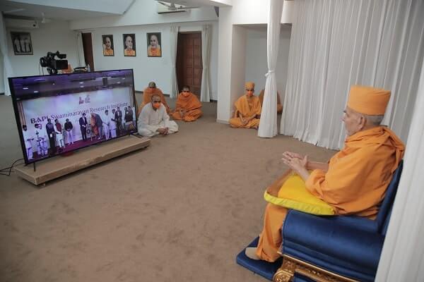 BAPS Swami Mahant in India