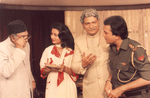 Ashok Kumar in 80s Hindi cinema