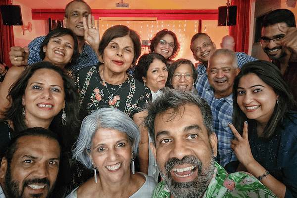 Carlton Braganza poses with Australian fans