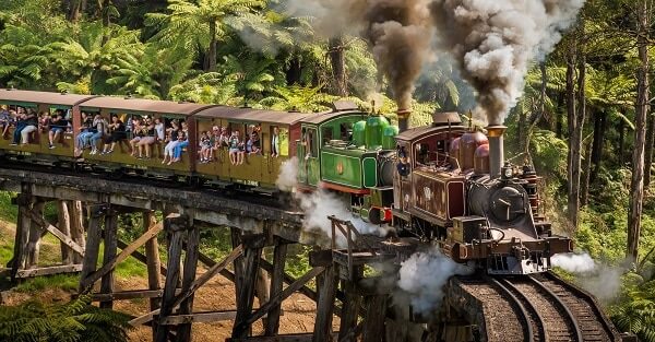 steam train at dandenong victoria