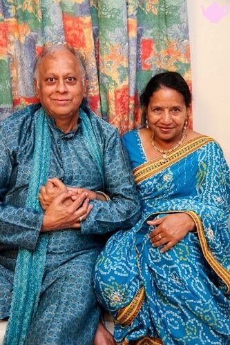 Pradip Pandya and wife kamini