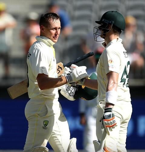 Century hitters Smith and Labuschagne Aus v WI Test 2022