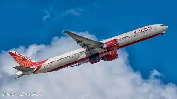 air india plane taking off
