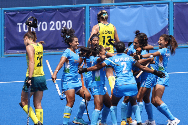 Indian women's hockey team defeat Australia at Tokyo 2020