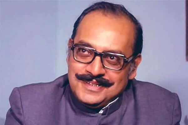 a headshot of the Bollywood actor Utpal Dutt