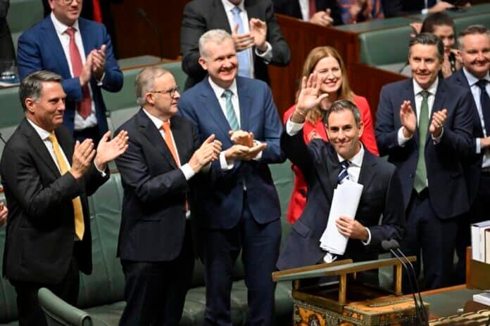 Treasurer Jim Chalmers handed down the 2023-24 budget on Tuesday. Photo: Jim Chalmers/Twitter