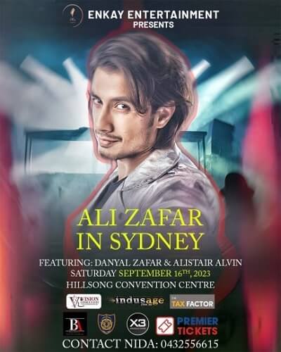 ali zafar australia tour