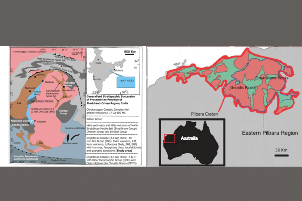 ancient geological similarities between India and Australia