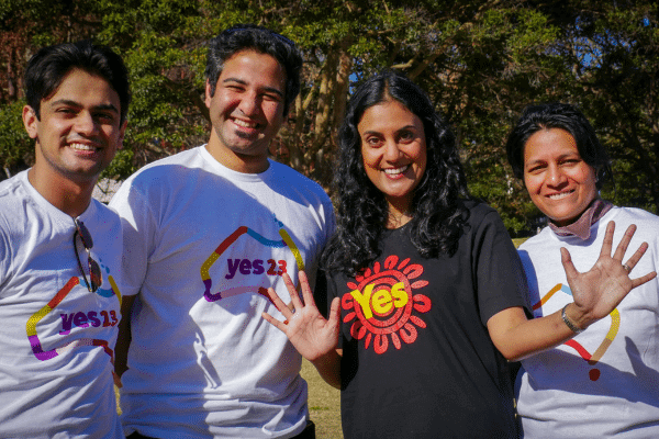 South Asians representatives from Desis for Yes