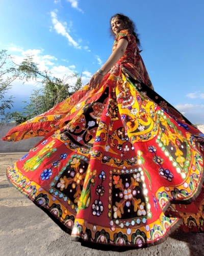 Indian garba dancer