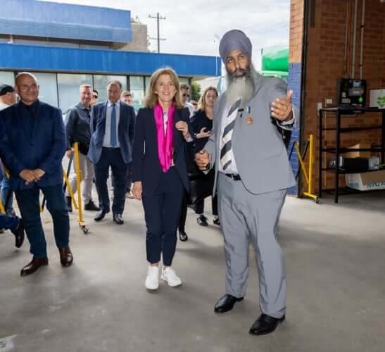 Caroline Kennedy with Amar Singh