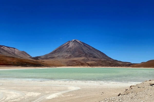 Laguna Verde salt lake in Bolivia