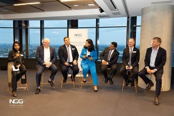 Newland Global Group Executive Director Natasha Jha Bhaskar at Sydney Launch of compendium.
