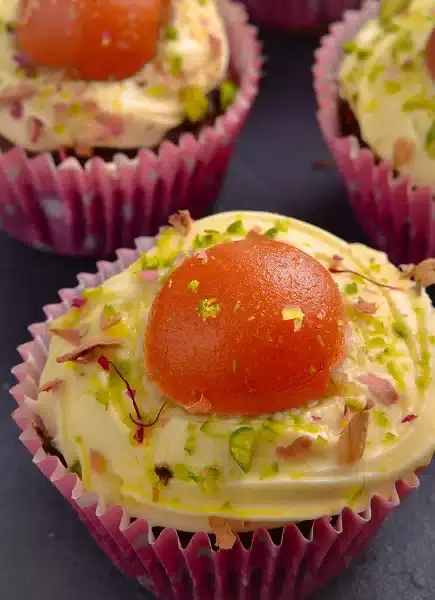 gulab jamun muffins