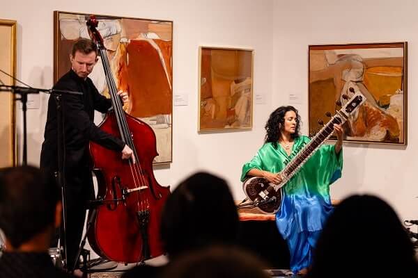 Anoushka Shankar with Tom Farmer on double bass