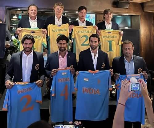 Team India and Team Australia polo