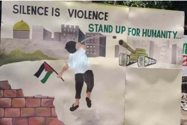 Kerala Pro-Palestine mural