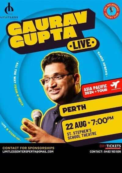Comedian Gaurav Gupta LIVE in Perth