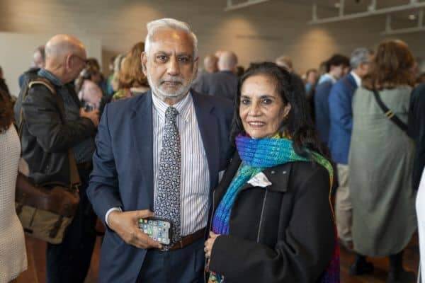 Abbas Alvi with his wife at Community Service Awards 2024