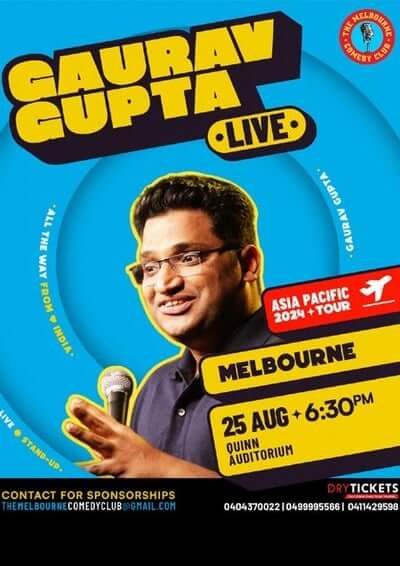 Comedian Gaurav Gupta LIVE in Melbourne