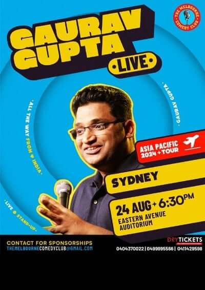 Comedian Gaurav Gupta LIVE in Sydney