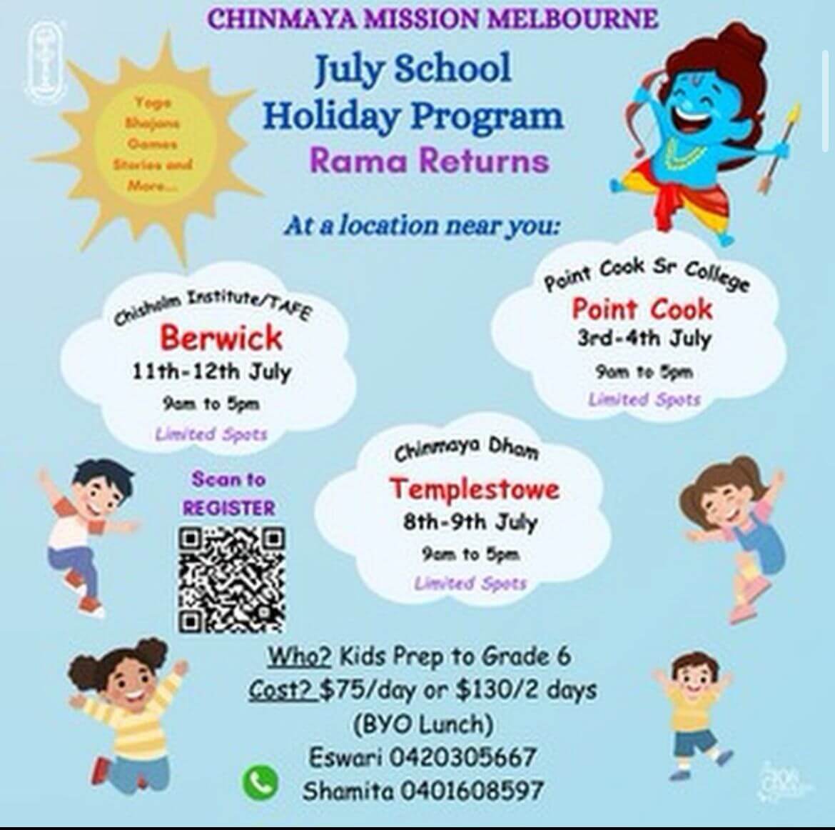 Rama Returns: Chinmaya Mission's July School Holiday Program