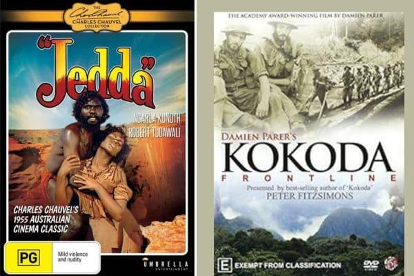 Posters of the Film Jedda and Kokoda Front Line